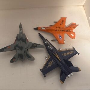 Nice Die Cast US Air Force Fighter Jet AE 212 USAF Navy Lot Of 3